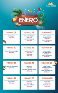 Plaza del Sol Huacho - Eventos enero