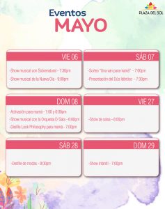 Plaza del sol Ica - Eventos Mayo