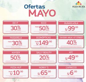 Plaza del sol Ica - Ofertas Mayo