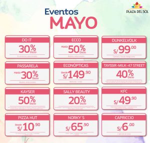 Plaza del sol Ica - Ofertas Mayo