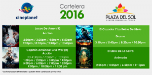 Plaza del sol Piura - Cartelera del 05 al 11 de mayo