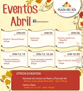 Plaza del Sol Piura - Eventos Abril