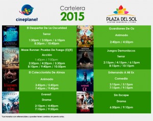 Plaza del Sol Piura - Cartelera del 17 al 23 de Setiembre