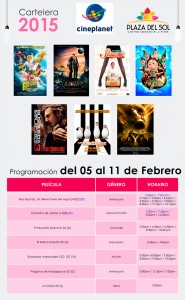 Plaza del Sol Piura - Cartelera del 5 al 11 de Febrero