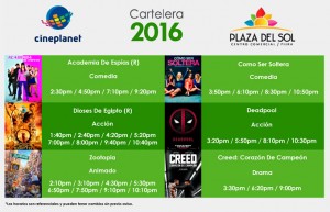 Plaza del sol Piura - Cartelera del 03 al 09 de marzo