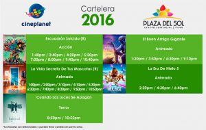 Plaza del sol Piura - Cartelera del 04 al 10 de agosto