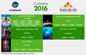 Plaza del sol Piura - Cartelera del 07 al 16 de julio