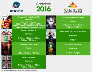 Plaza del sol Piura - Cartelera del 12 al 18 de mayo