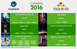 Plaza del sol Piura - Cartelera del 14 al 20 de julio