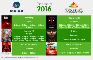 Plaza del sol Piura - Cartelera del 18 al 25 de Febrero