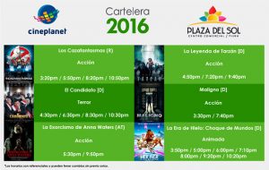 Plaza del sol Piura - Cartelera del 21 al 27 de Julio