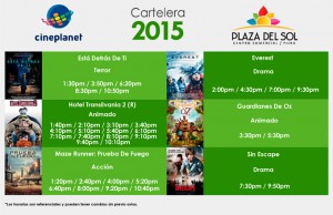 Plaza del Sol Piura - Cartelera del 24 al 30 de Setiembre