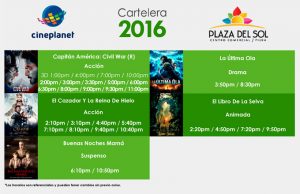 Plaza del sol Piura - Cartelera del 28 al 04 de mayo